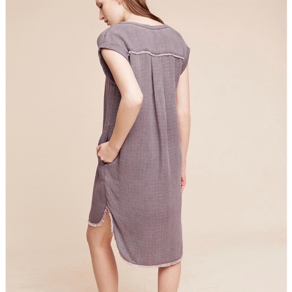 Anthropologie Hi-Lo Grey Dress Cloth & Stone Size XS - Picture 2 of 11